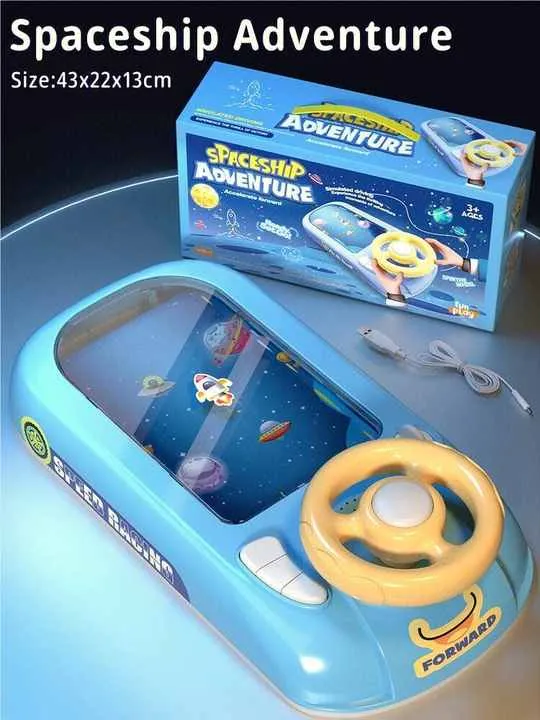 وحدة تحكم لعبة سباق المغامرة لعبة طفل لغز لعبة الطاولة الكهربائية Adventure Racing Game Console Child's Game Puzzle Electric Table Game