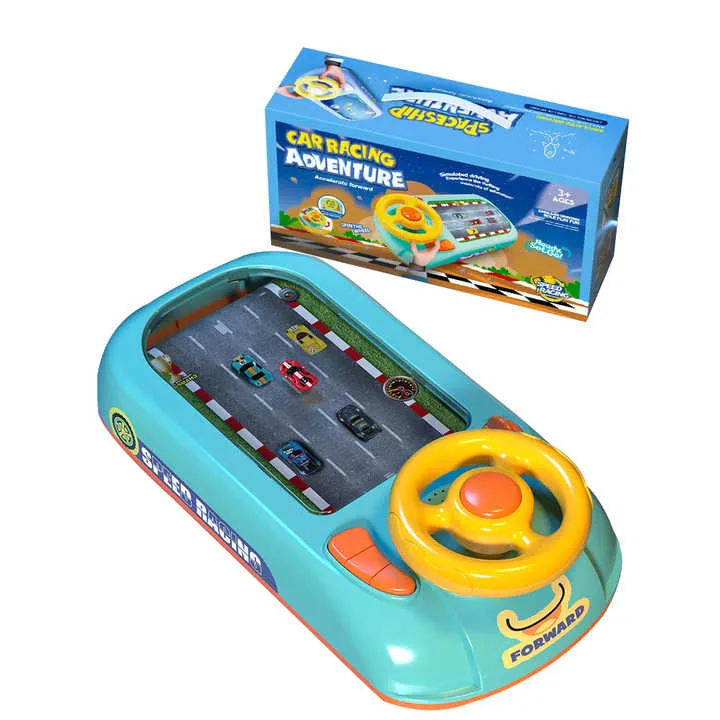 وحدة تحكم لعبة سباق المغامرة لعبة طفل لغز لعبة الطاولة الكهربائية Adventure Racing Game Console Child's Game Puzzle Electric Table Game