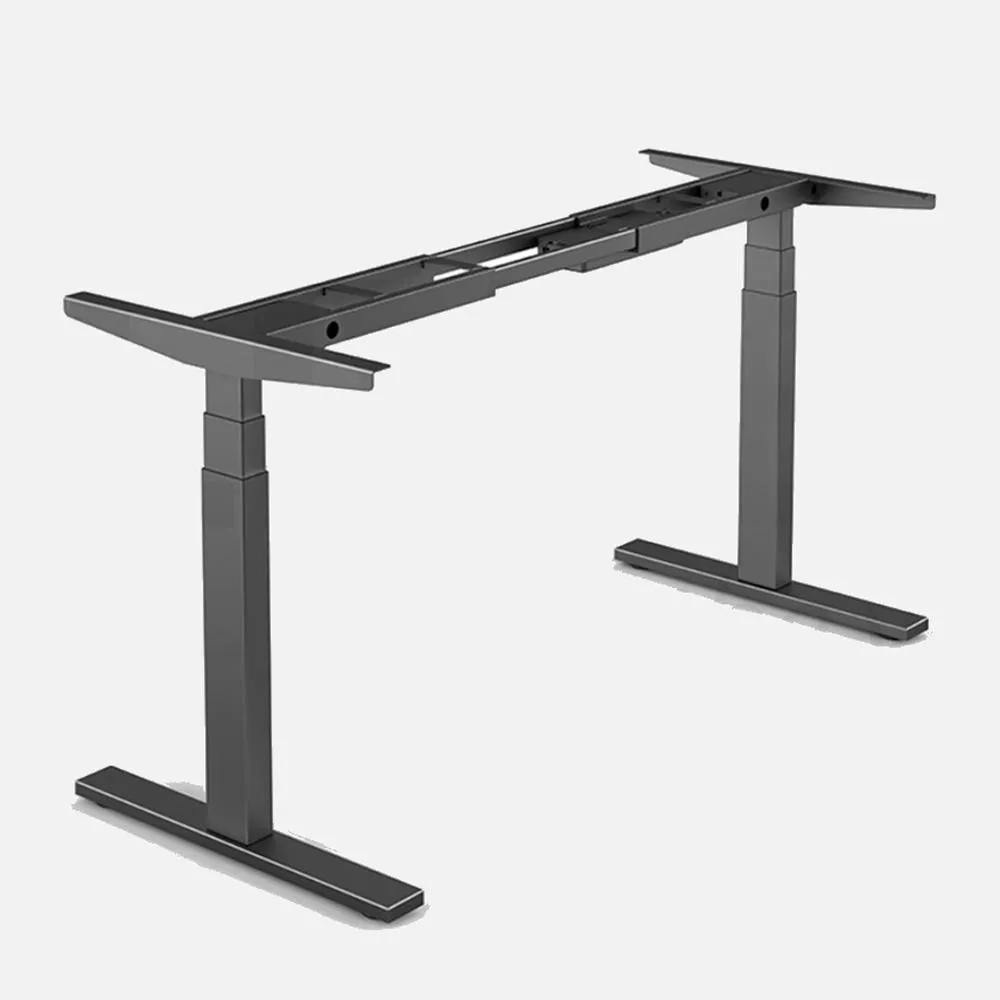 120cm Standing Desk | Height Adjustable | Sit Grey Stand | Motorised | Single Motor Frame | Birch Top