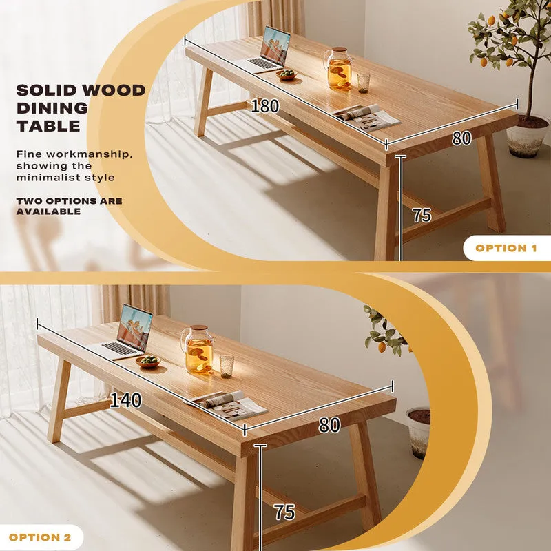 1.8M Solid Wood Dining Table | Square Dining Table | Kitchen Furniture