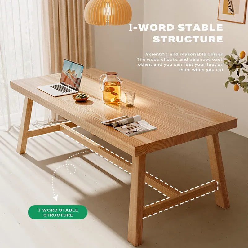 1.8M Solid Wood Dining Table | Square Dining Table | Kitchen Furniture