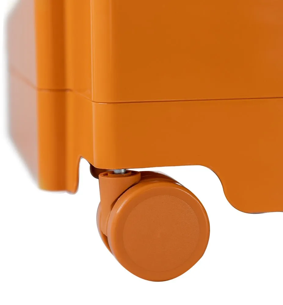 3 Tier Orange Trolley Side Table / Organizer