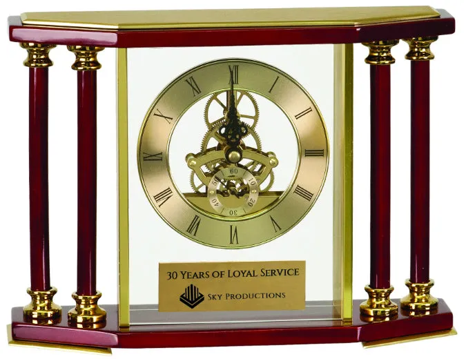 4 Pillar Desk Clock