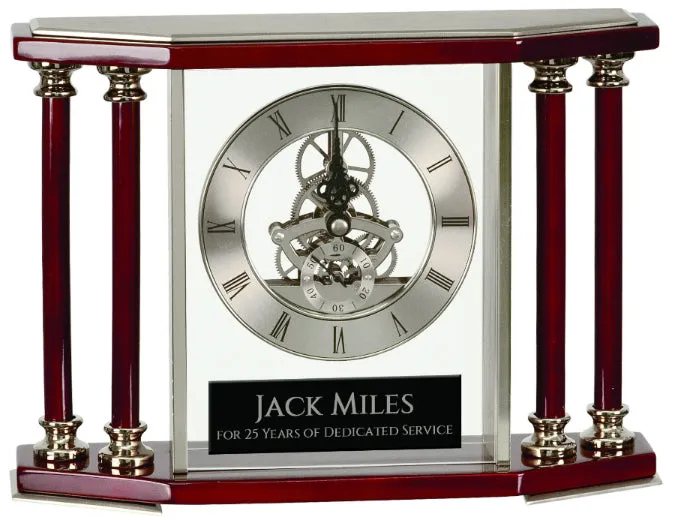 4 Pillar Desk Clock