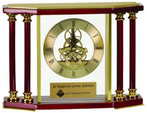 4 Pillar Desk Clock