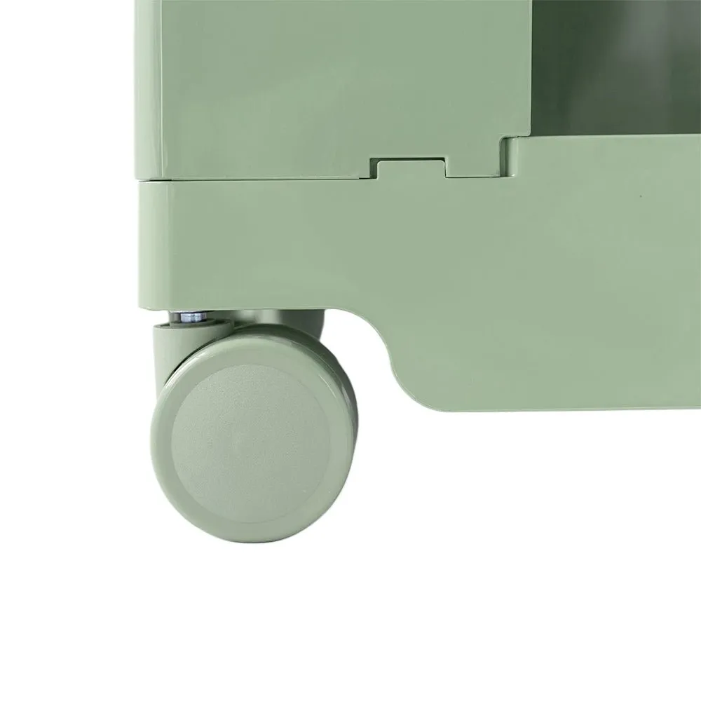 5 Tier Green Trolley Side Table / Organizer