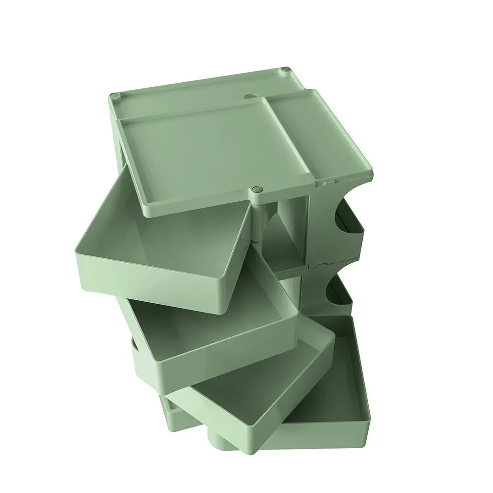5 Tier Green Trolley Side Table / Organizer