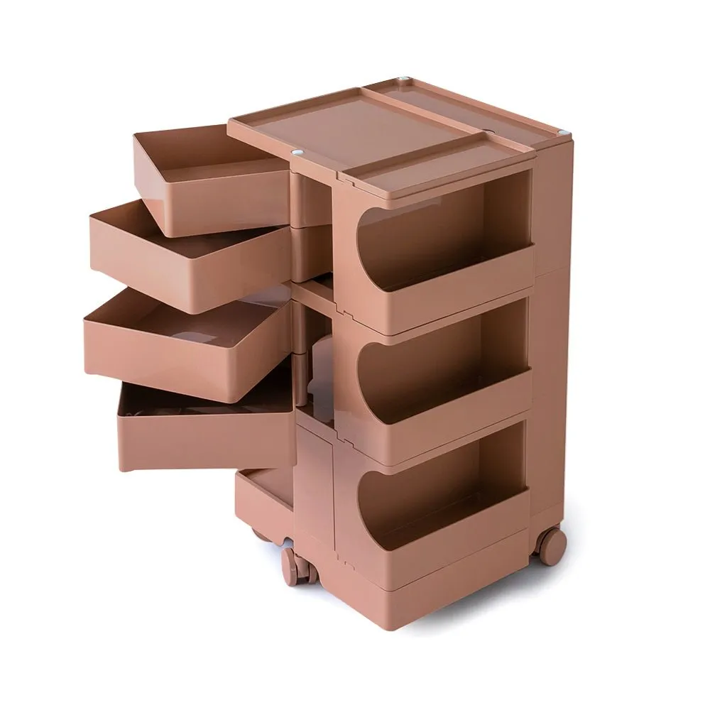 5 Tier Pink Trolley Side Table / Organizer