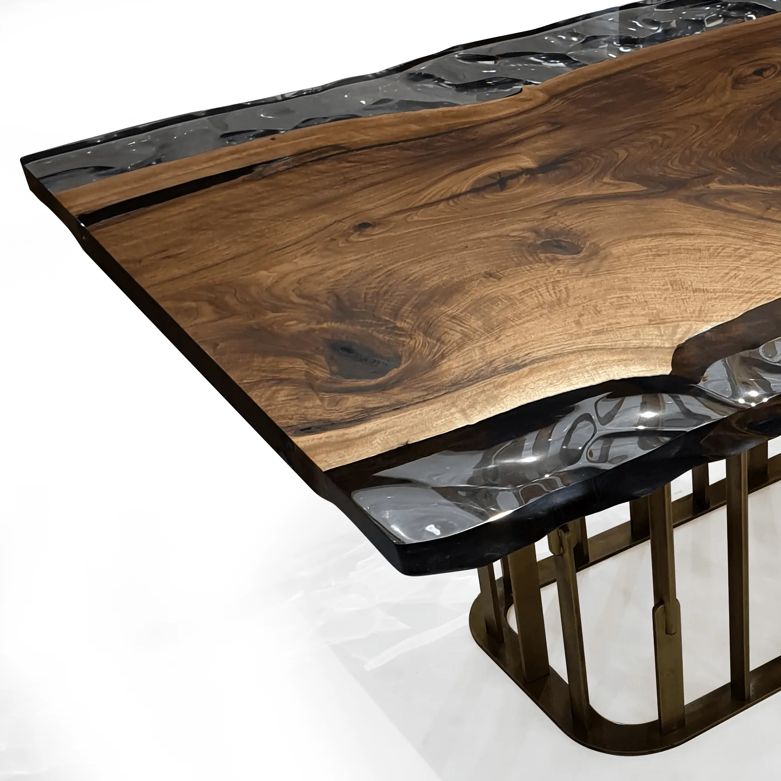 Arion Walnut Wavy Dining Table