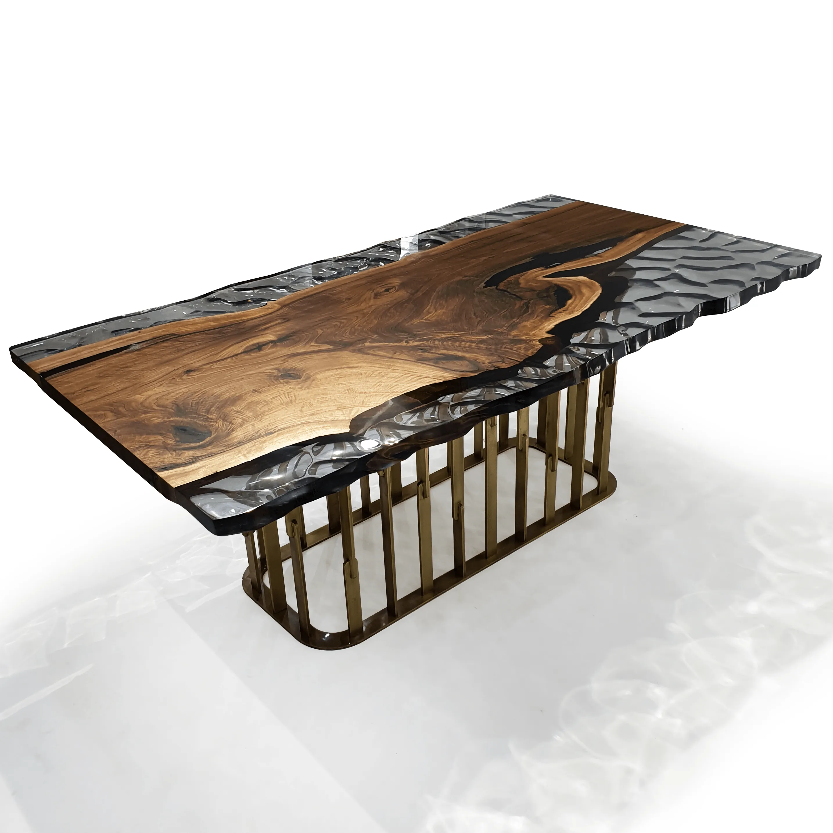 Arion Walnut Wavy Dining Table