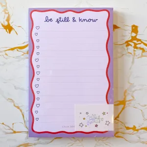 Be Still & Know Notepad
