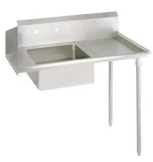 BK Resources BKSDT-36-R 36" Right Stainless Steel Soiled Dish Table with Galvanized Legs