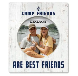 Camp Friends Are Best Friends Circle Frame