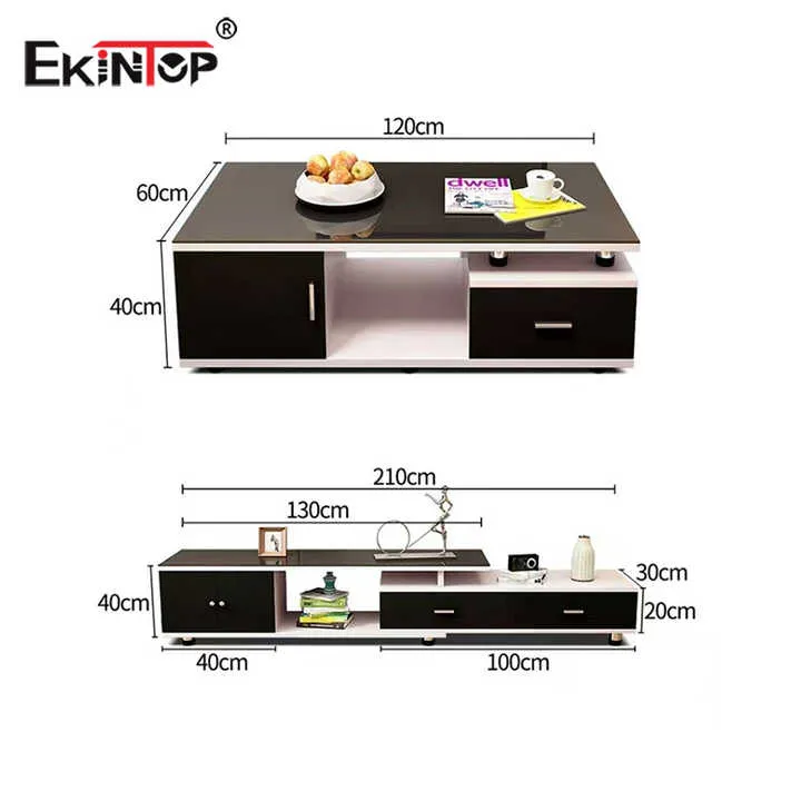 Ekintop جديد تصميم الساخن بيع روز الذهب طاولة القهوة طاولة القهوة لغرفة المعيشة مجموعة Ekintop New Design Hot Sale Rose Gold Coffee Table Living Room Coffee Table Set
