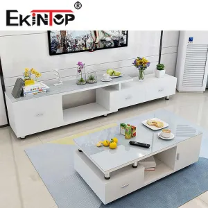 Ekintop جديد تصميم الساخن بيع روز الذهب طاولة القهوة طاولة القهوة لغرفة المعيشة مجموعة Ekintop New Design Hot Sale Rose Gold Coffee Table Living Room Coffee Table Set