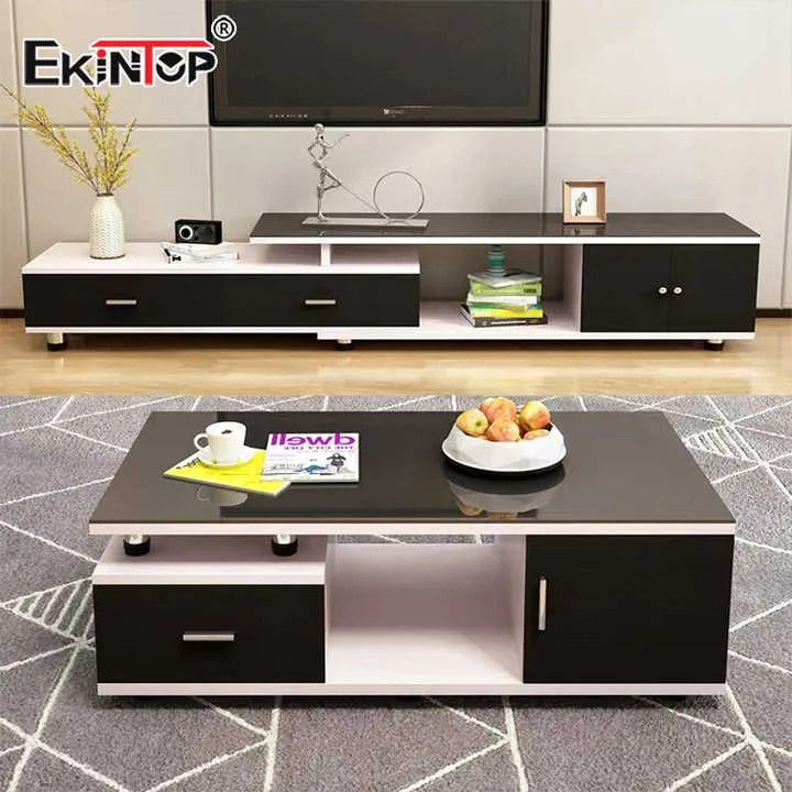Ekintop جديد تصميم الساخن بيع روز الذهب طاولة القهوة طاولة القهوة لغرفة المعيشة مجموعة Ekintop New Design Hot Sale Rose Gold Coffee Table Living Room Coffee Table Set