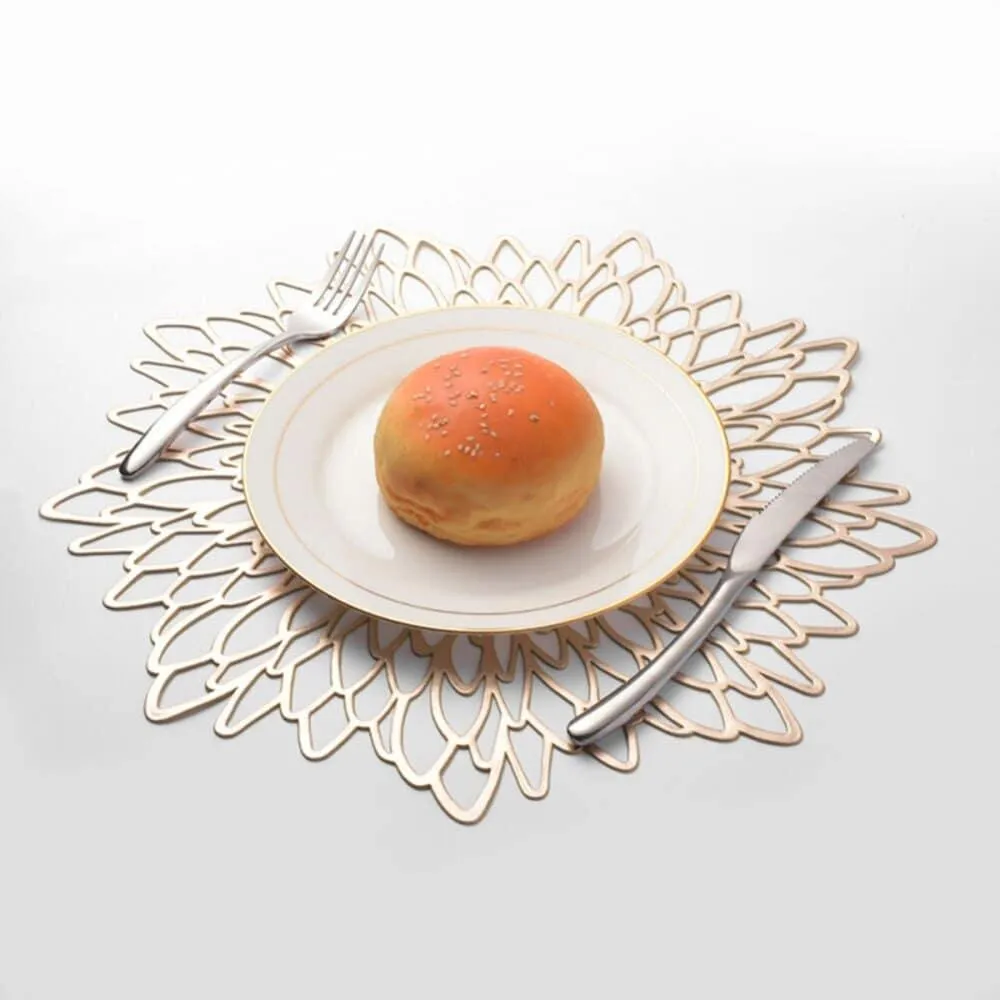 Floral Style PVC Dining Table Coaster