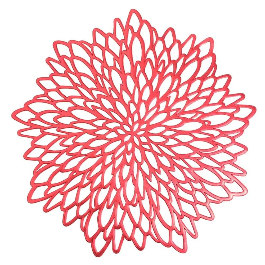 Floral Style PVC Dining Table Coaster