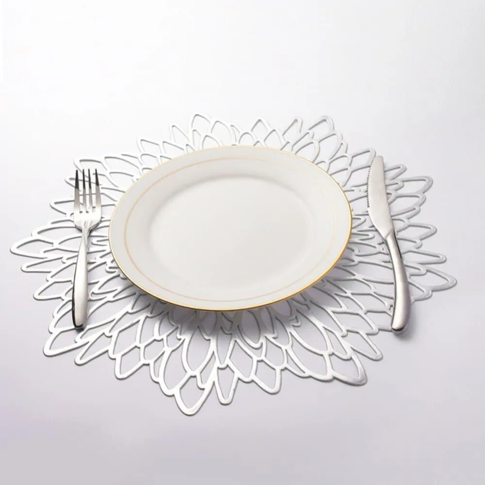 Floral Style PVC Dining Table Coaster