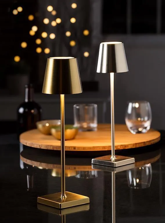 Gold Classic Shade LED Table Light