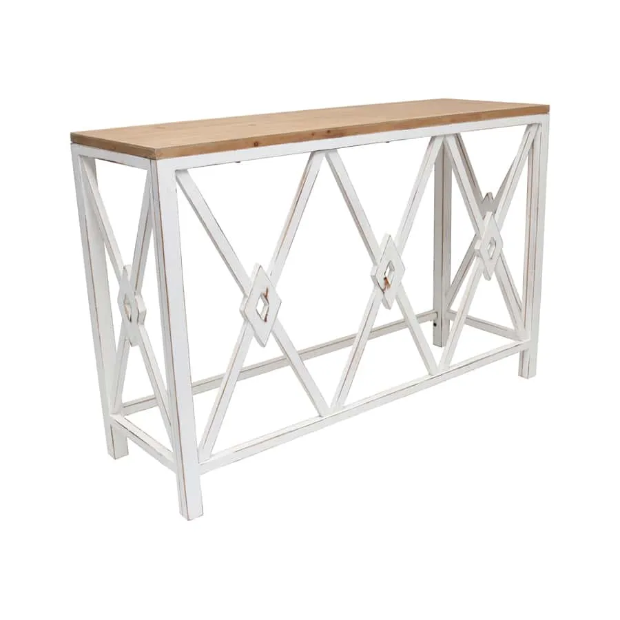 Hamptons Console Table 120x40x80cm