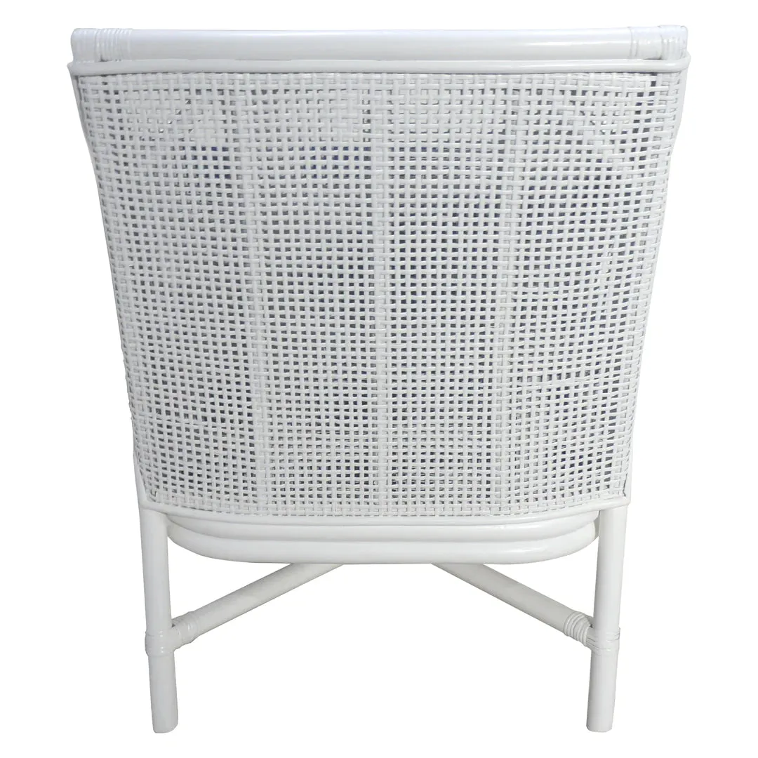 Havana Rattan Occasional Chair White