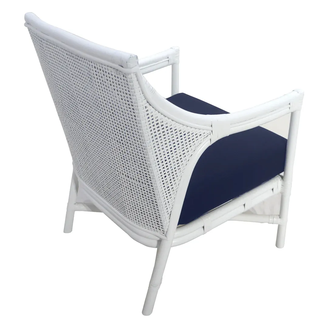 Havana Rattan Occasional Chair White