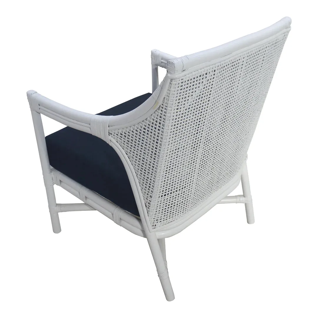 Havana Rattan Occasional Chair White