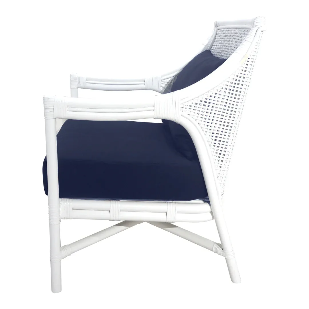 Havana Rattan Occasional Chair White