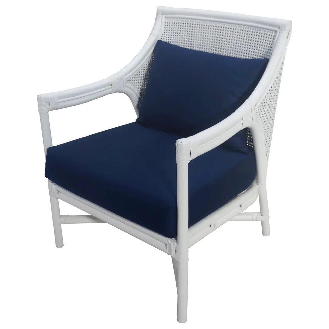 Havana Rattan Occasional Chair White
