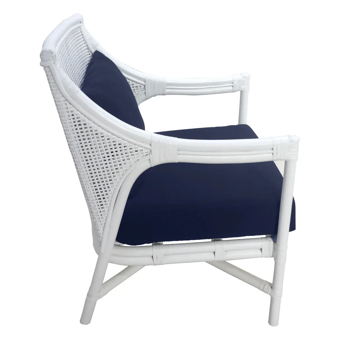 Havana Rattan Occasional Chair White