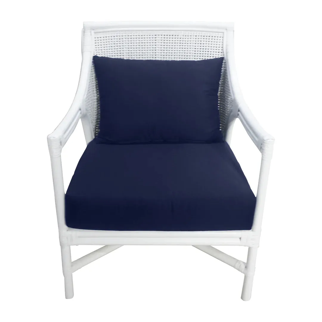 Havana Rattan Occasional Chair White