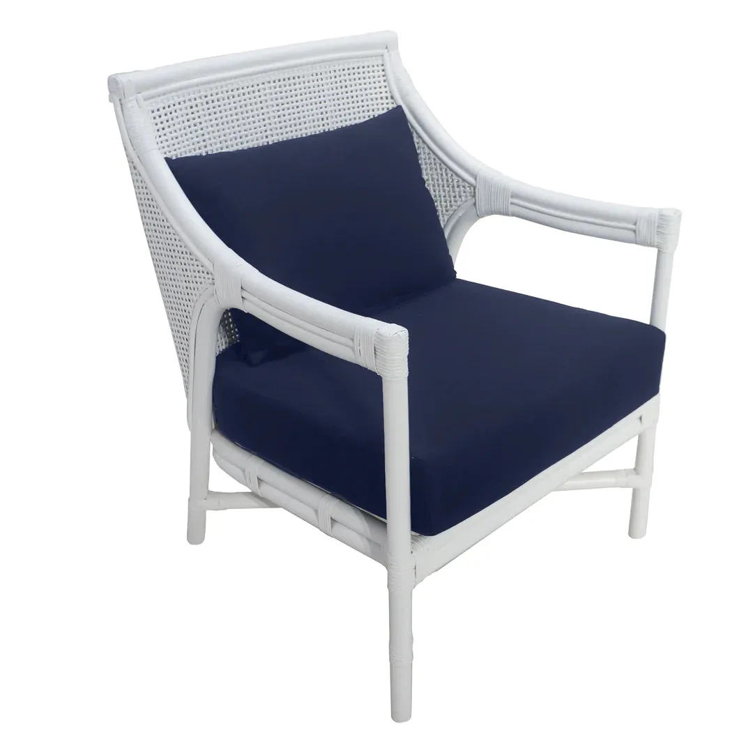 Havana Rattan Occasional Chair White