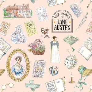 Jane Austen Gift Wrap in Pink