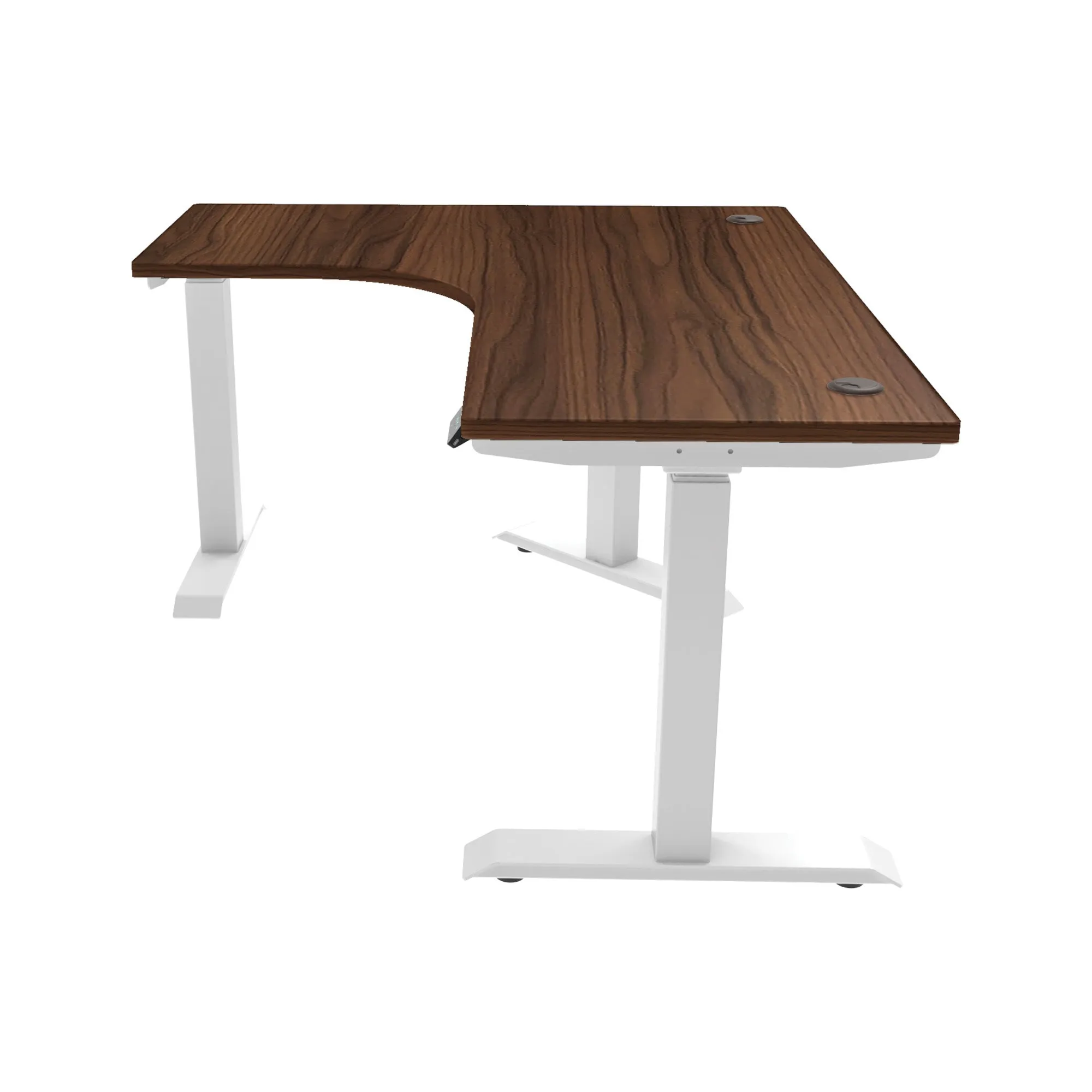 L-Shaped Extended Standing Desk Standard Size, MFC Tabletop
