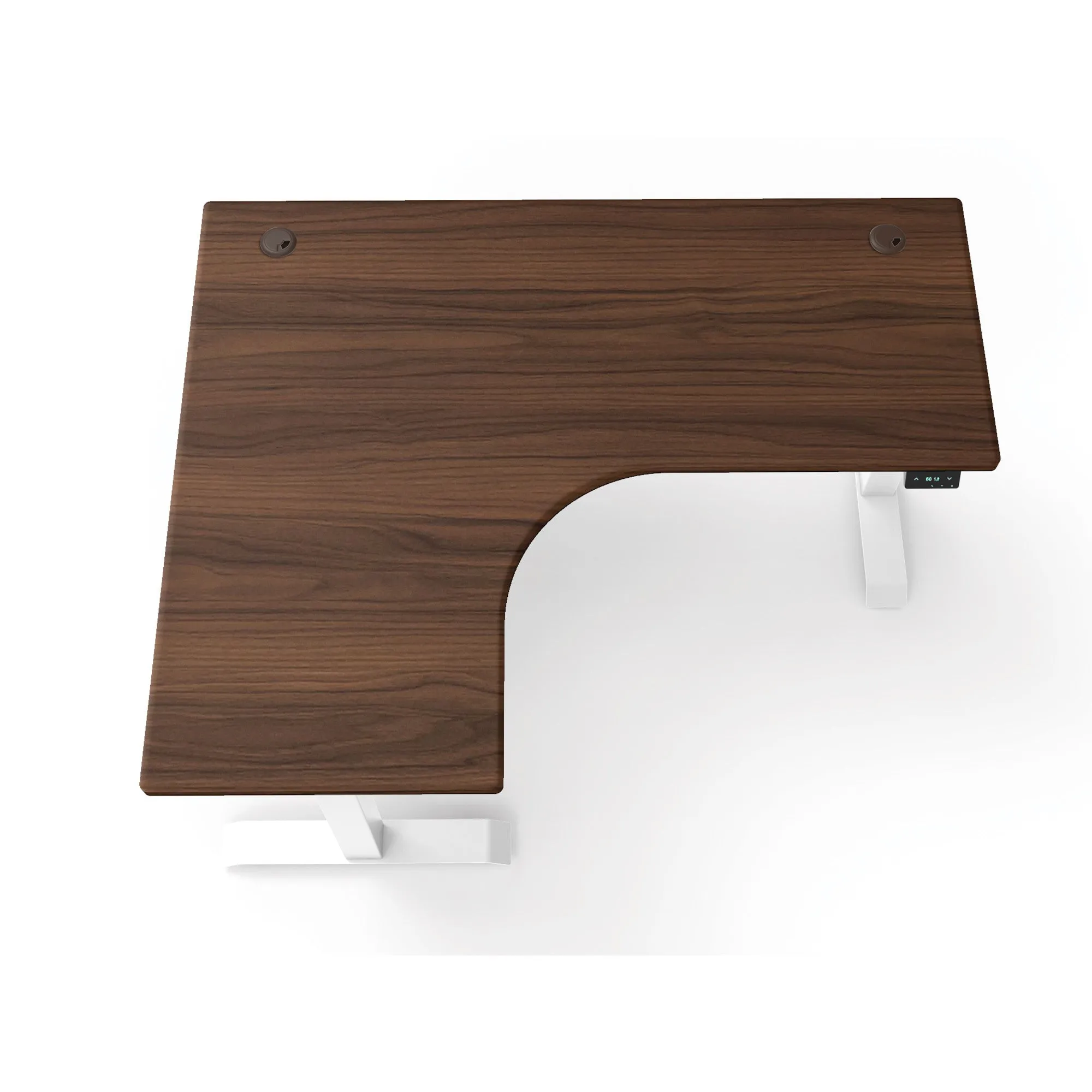L-Shaped Extended Standing Desk Standard Size, MFC Tabletop