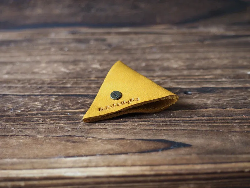 Leather Cord Holder x 2pcs #Yellow