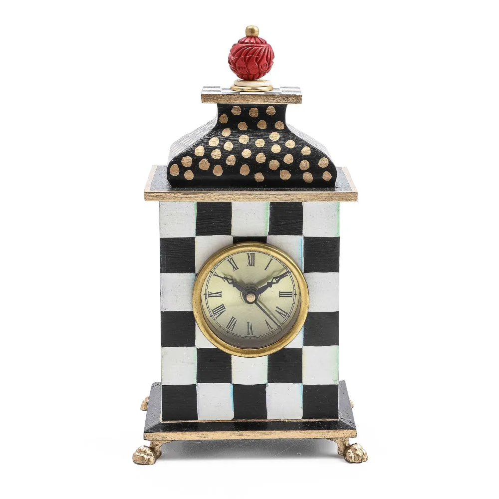 MacKenzie-Childs Courtly Check Desk Clock