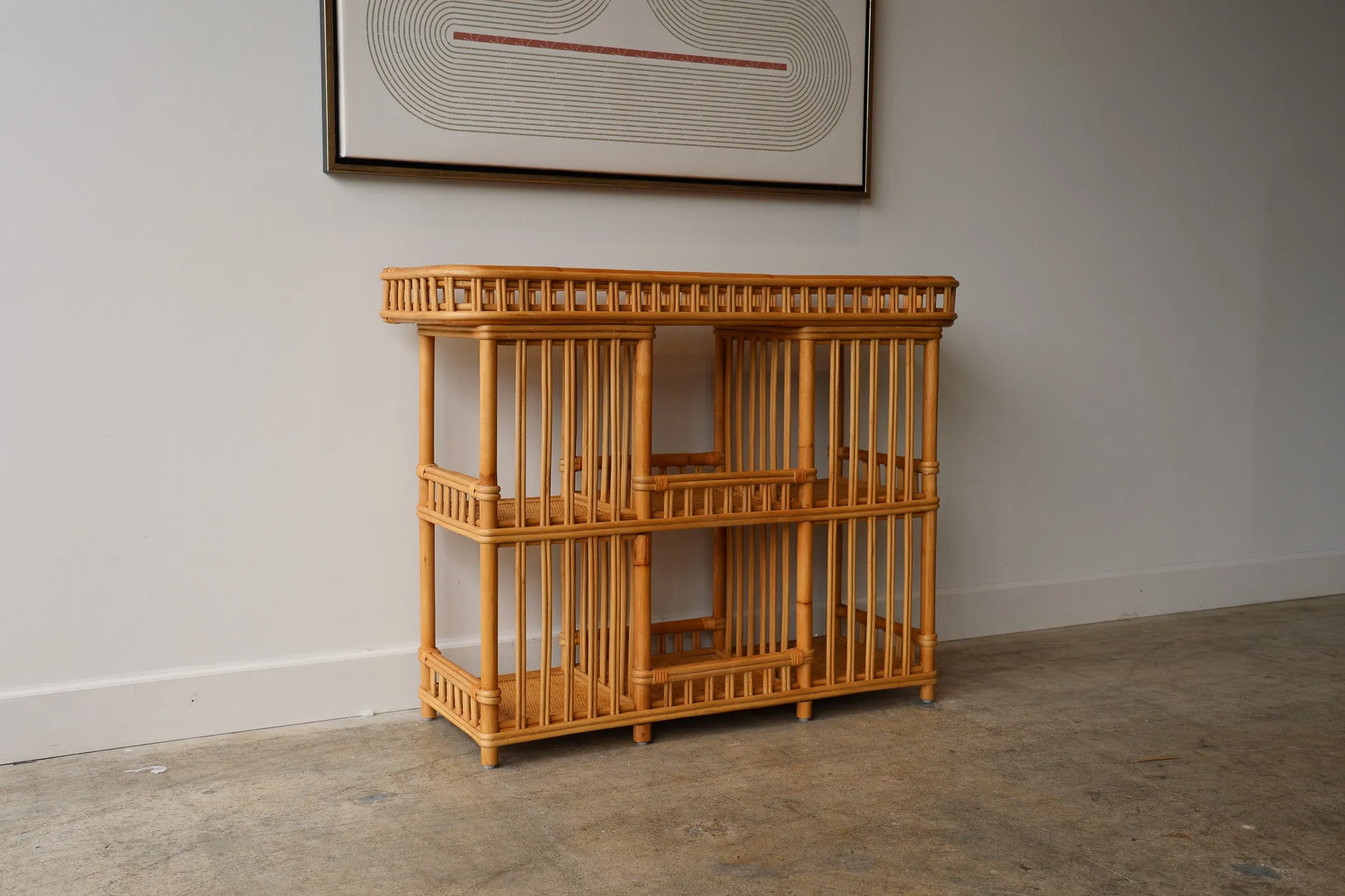 Natural Bamboo Console