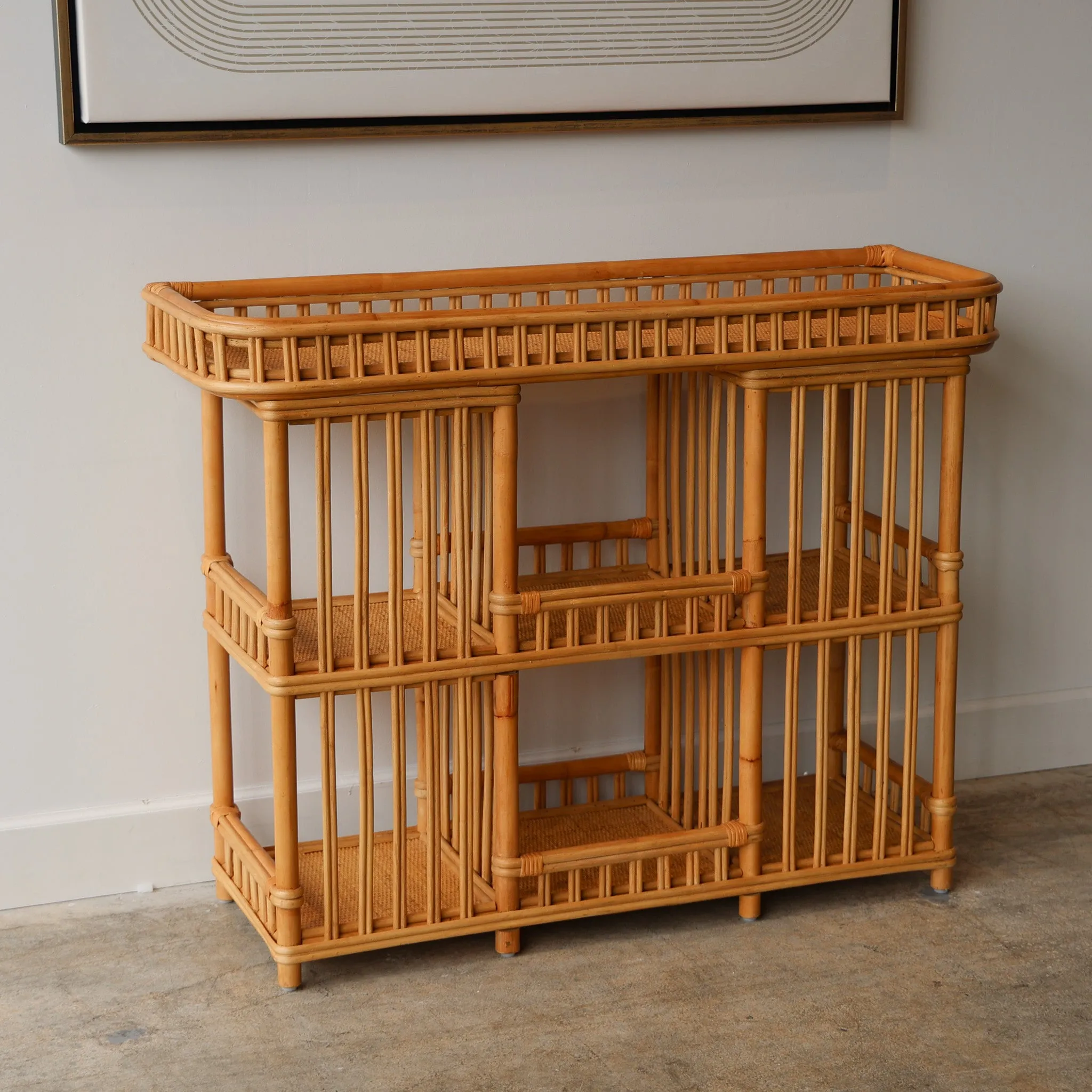 Natural Bamboo Console