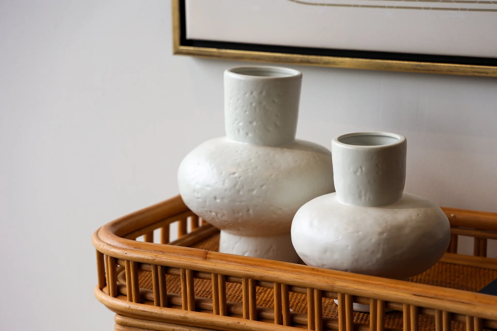 Natural Bamboo Console