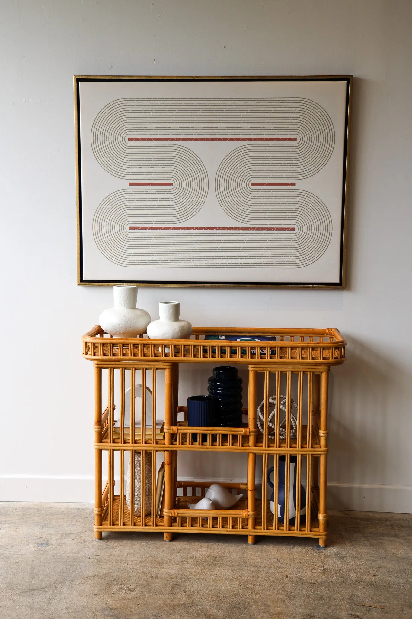 Natural Bamboo Console