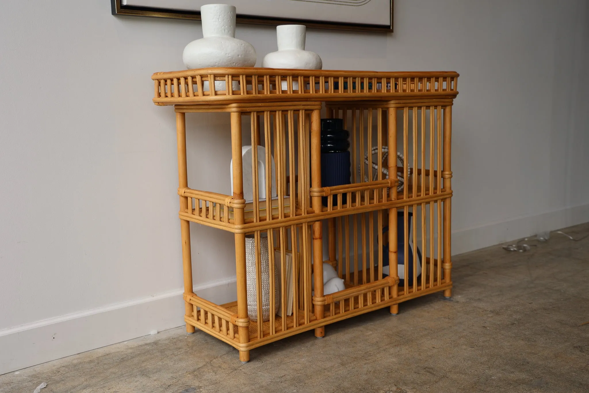 Natural Bamboo Console
