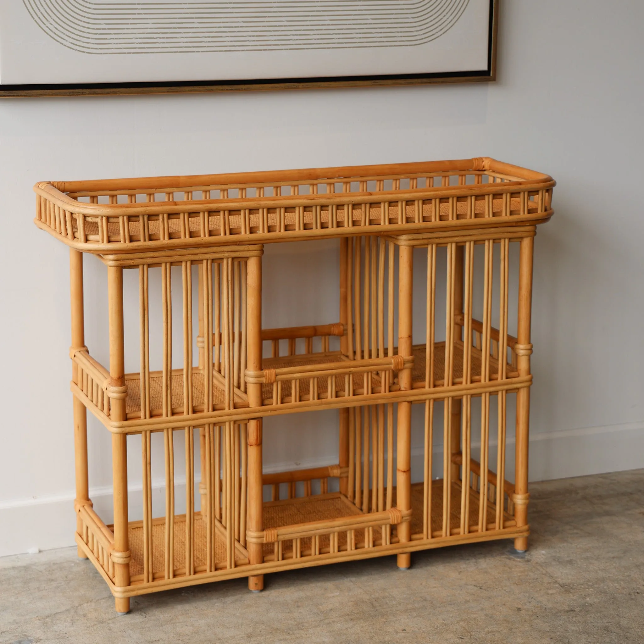 Natural Bamboo Console