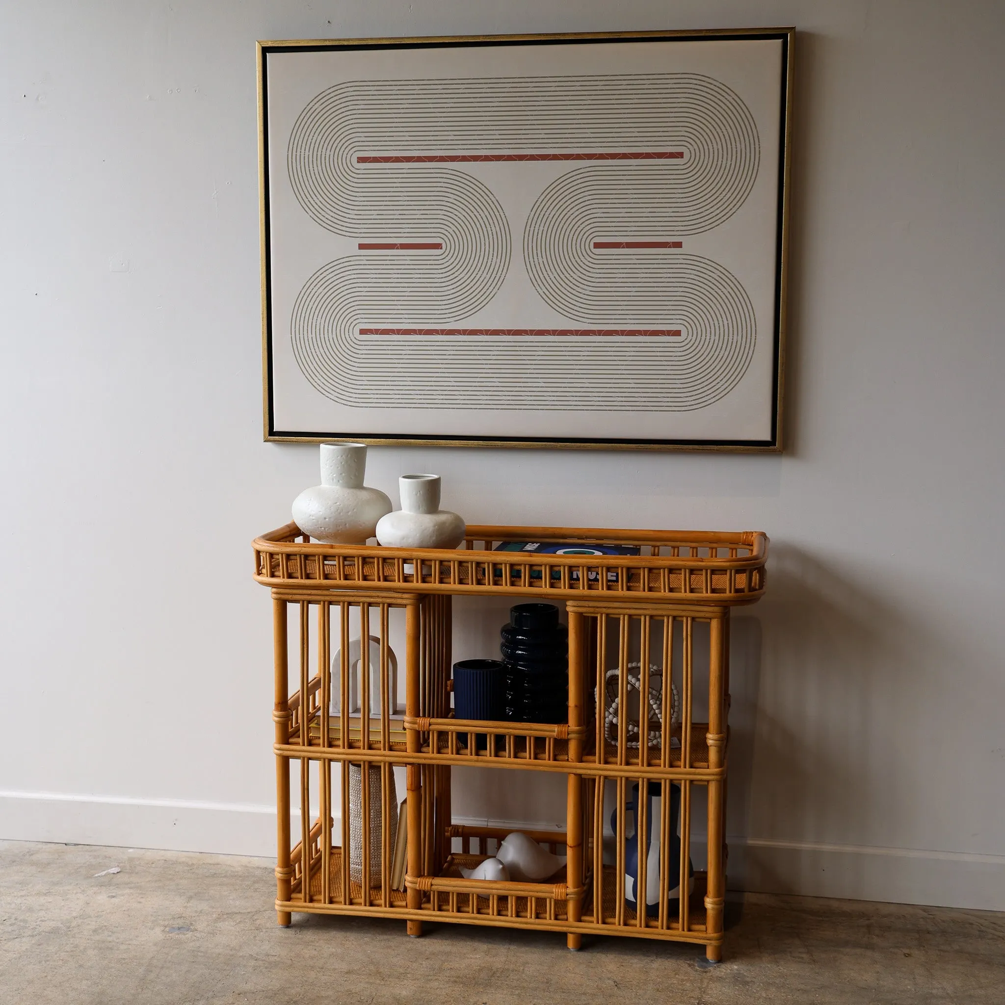 Natural Bamboo Console