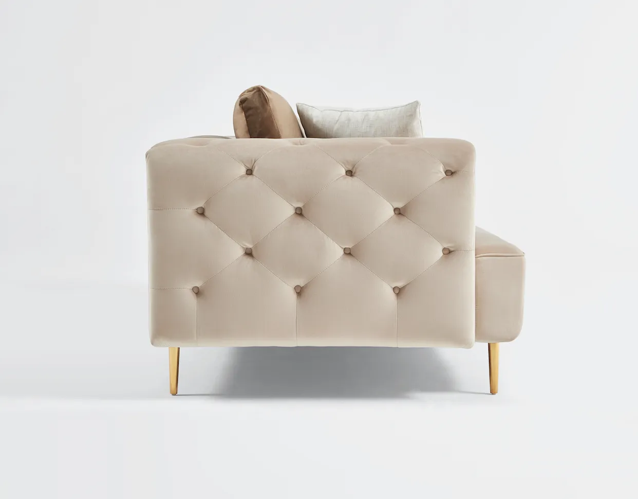 Rubeza Sofia Right Hand Facing Big Corner Sofa - Warm Sand