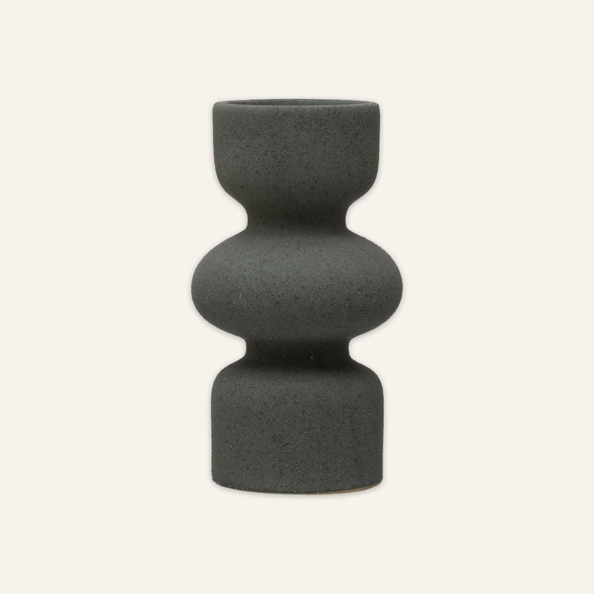 Stoneware Tealight   Taper Holder