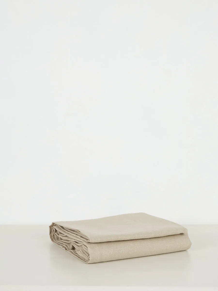 Timmery Organic Linen Tablecloth | Flax