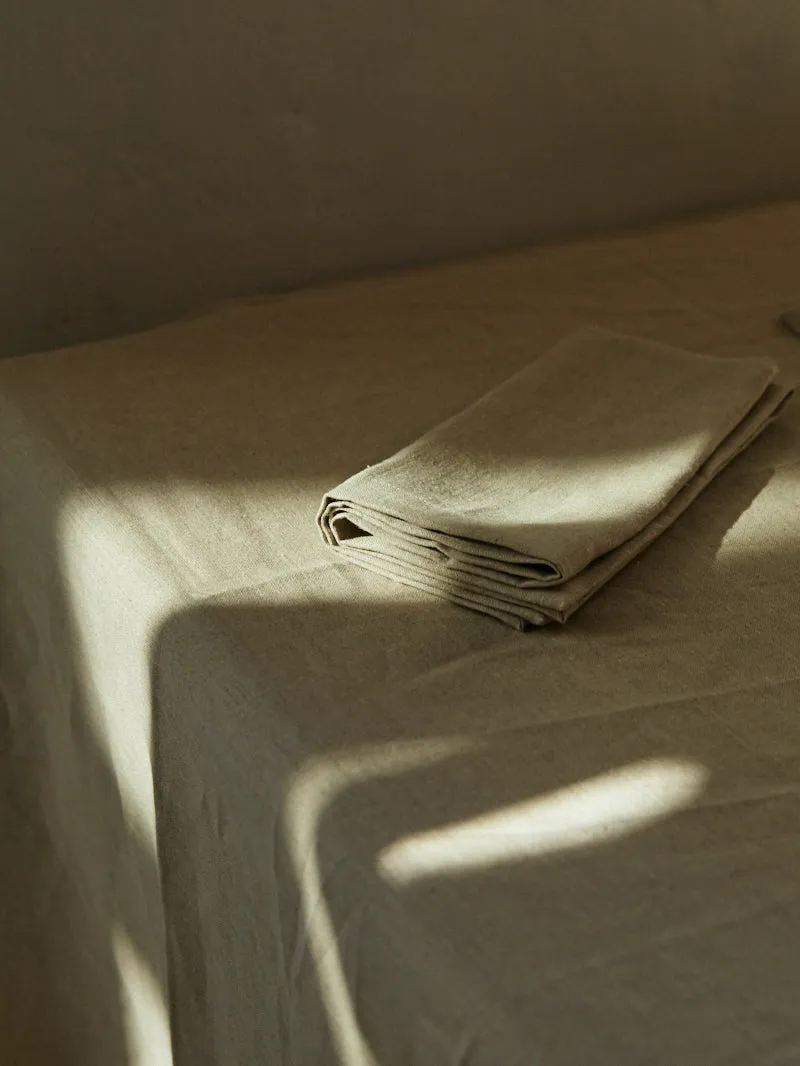 Timmery Organic Linen Tablecloth | Flax
