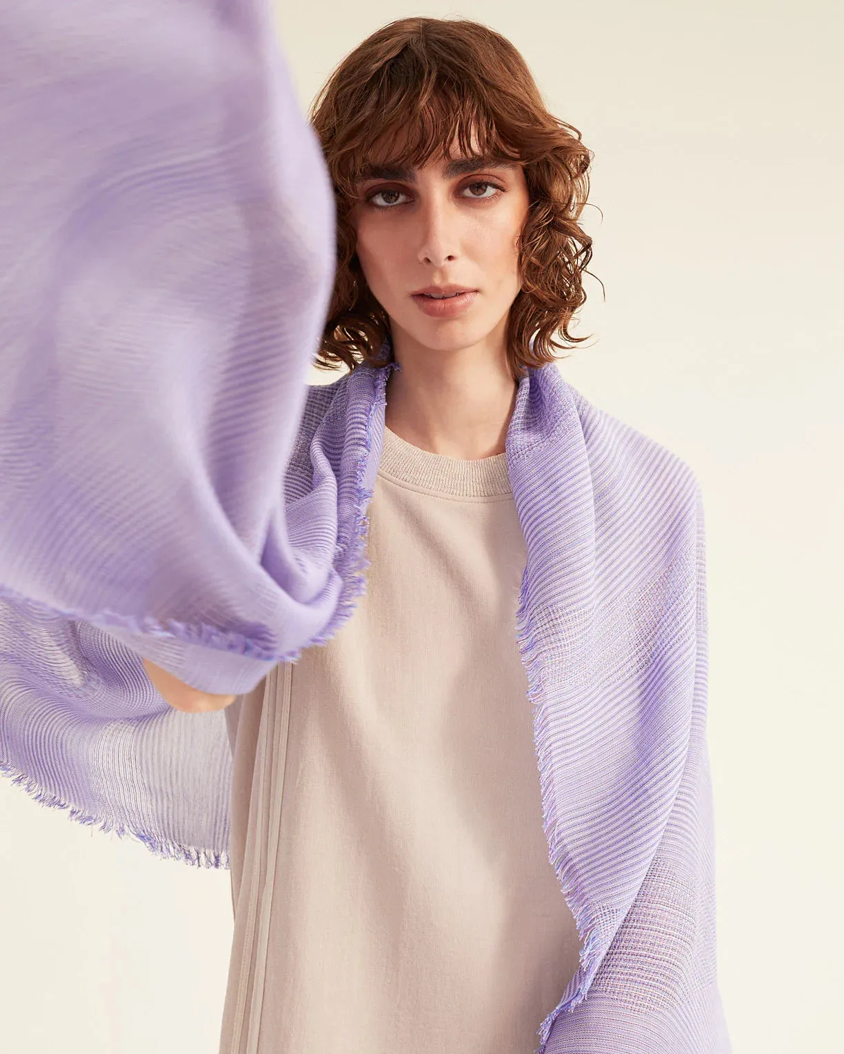 Trait Scarf in Grape